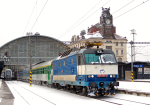 Lokomotiva: 350.005-5 | Vlak: IC 571 Zdenk Fibich ( Praha hl.n. - Beclav ) | Msto a datum: Praha hl.n. (CZ) 15.12.2010