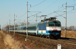Lokomotiva: 350.013-9 | Vlak: EC 171 Hungaria ( Berlin Hbf. - Budapest Kel.pu. ) | Msto a datum: Tatce (CZ) 02.03.2011