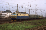 Lokomotiva: 350.017-0 | Vlak: IC 502 Kriv ( Koice - Bratislava hl.st. ) | Msto a datum: Bratislava hl.st. 19.12.1993