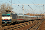 Lokomotiva: 350.019-6 | Vlak: EC 174 Jan Jesenius ( Budapest Kel.pu. - Hamburg-Altona ) | Msto a datum: Kluov (CZ) 02.03.2011