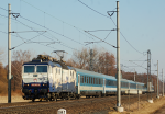 Lokomotiva: 362.002-8 | Vlak: EC 174 Jan Jesenius ( Budapest Kel.pu. - Hamburg-Altona ) | Msto a datum: Zbo nad Labem (CZ) 07.03.2012