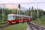 Lokomotiva: 420.968-0 | Vlak: Os 20043 ( trbsk Pleso - Poprad-Tatry ) | Msto a datum: trbsk Pleso 15.09.1994
