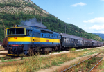 Lokomotiva: 750.203-2 | Vlak: Os 8858 ( Pleivec - Fiakovo ) | Msto a datum: Pleivec 14.08.1994
