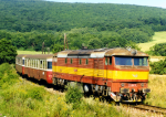 Lokomotiva: 751.204-9 | Vlak: Os 5406 ( Treniansk Tepl - Chynorany ) | Msto a datum: Treniansk Jastrabie 09.08.1998