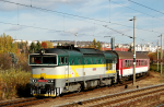 Lokomotiva: 754.055-2 | Vlak: Os 7311 ( Bansk Bystrica - Zvolen os.st. ) | Msto a datum: Zvolen os.st. 21.10.2013