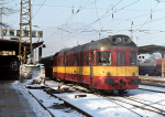 Lokomotiva: 850.022-5 | Vlak: Os 1705 ( Vrtky - Zvolen os.st. ) | Msto a datum: Vrtky 22.01.1992